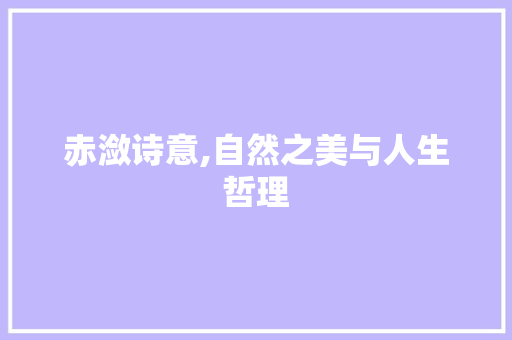 赤潋诗意,自然之美与人生哲理