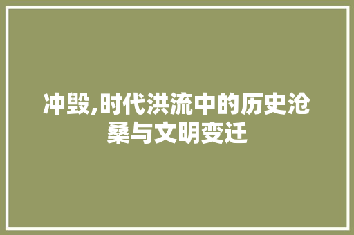冲毁,时代洪流中的历史沧桑与文明变迁