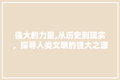 强大的力量,从历史到现实，探寻人类文明的强大之源