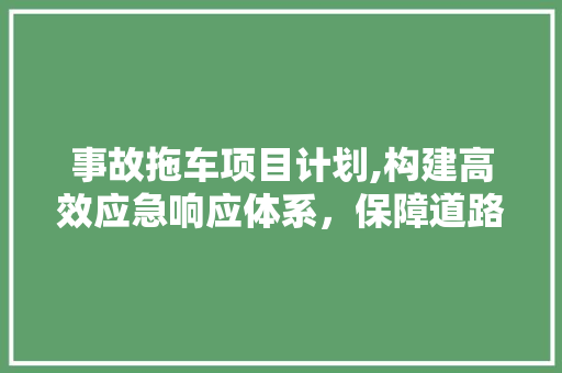 事故拖车项目计划,构建高效应急响应体系，保障道路交通安全