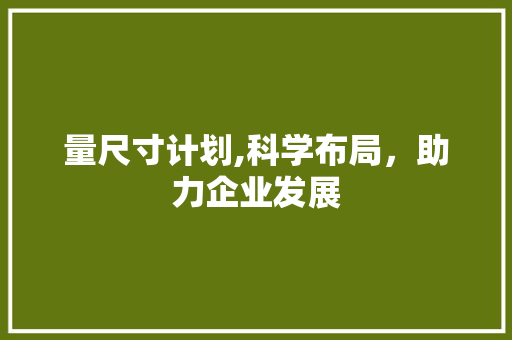 量尺寸计划,科学布局，助力企业发展