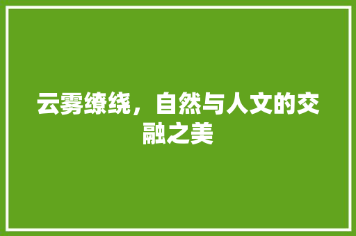 云雾缭绕，自然与人文的交融之美