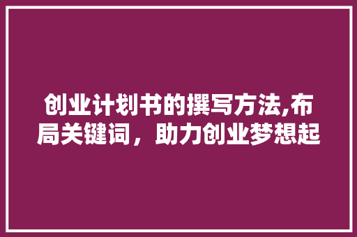 创业计划书的撰写方法,布局关键词，助力创业梦想起航