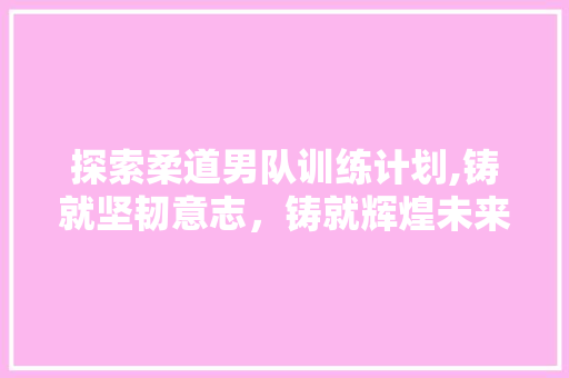 探索柔道男队训练计划,铸就坚韧意志，铸就辉煌未来 国学经典