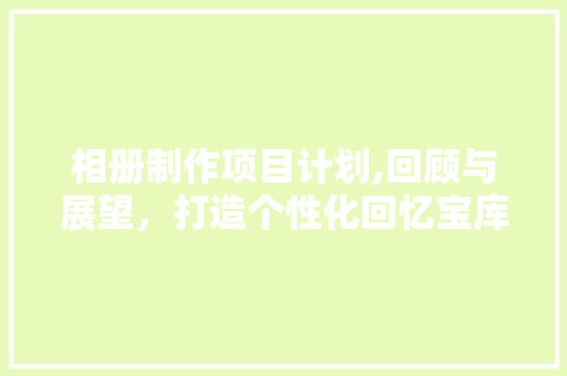 相册制作项目计划,回顾与展望，打造个性化回忆宝库
