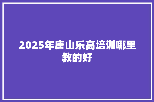 2025年唐山乐高培训哪里教的好