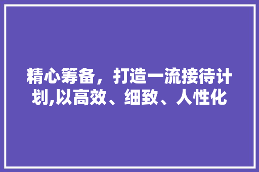 精心筹备，打造一流接待计划,以高效、细致、人性化的服务赢得客户青睐